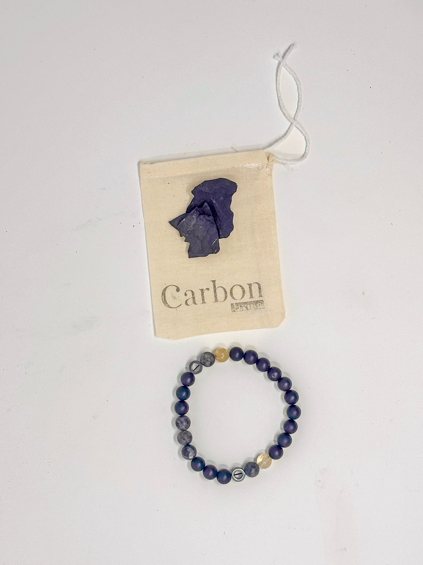 Intentions - AKI - Bracelet 8mm Carbon Living