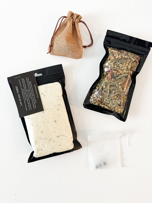 Coffret cadeau : Lait de bain TONIC & tisane LEO Carbon Living