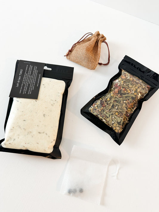 Coffret cadeau : Lait de bain TONIC & tisane LEO Carbon Living