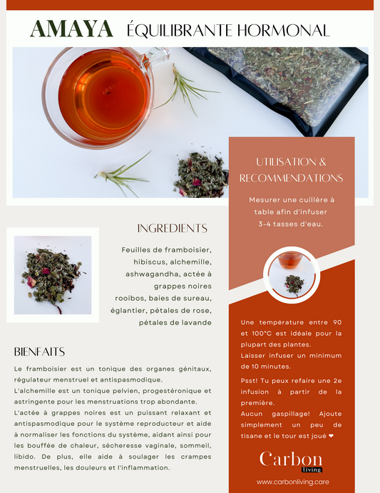 Amaya - Équilibre Hormonal féminin Carbon Living
