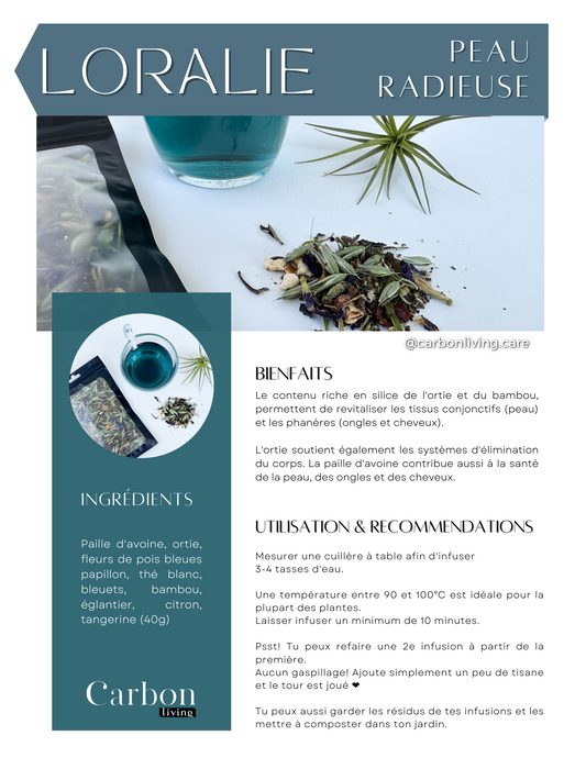 Loralie - Peau radieuse Carbon Living