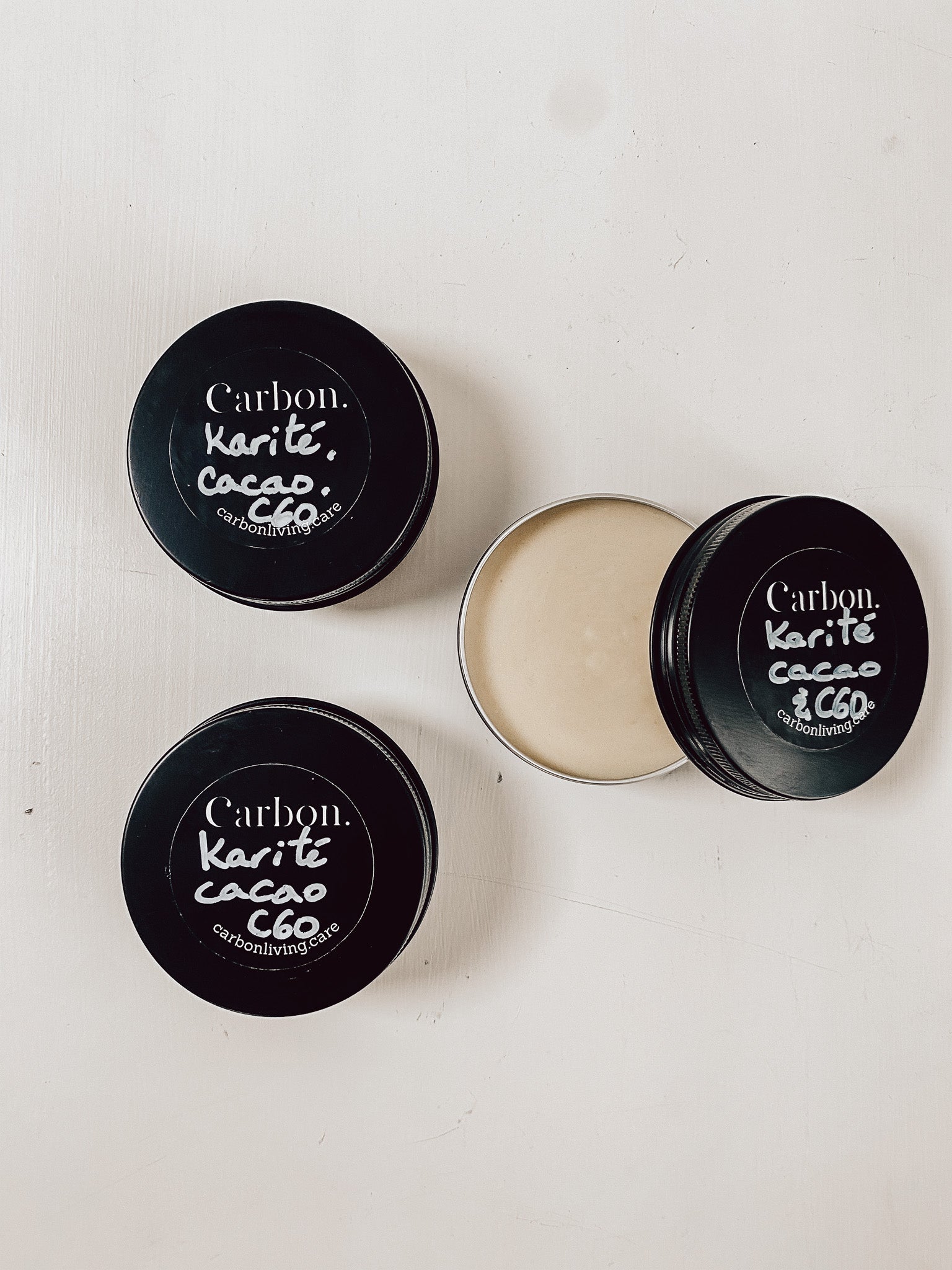 Beurre fouetté de karité, cacao et C60 Carbon Living
