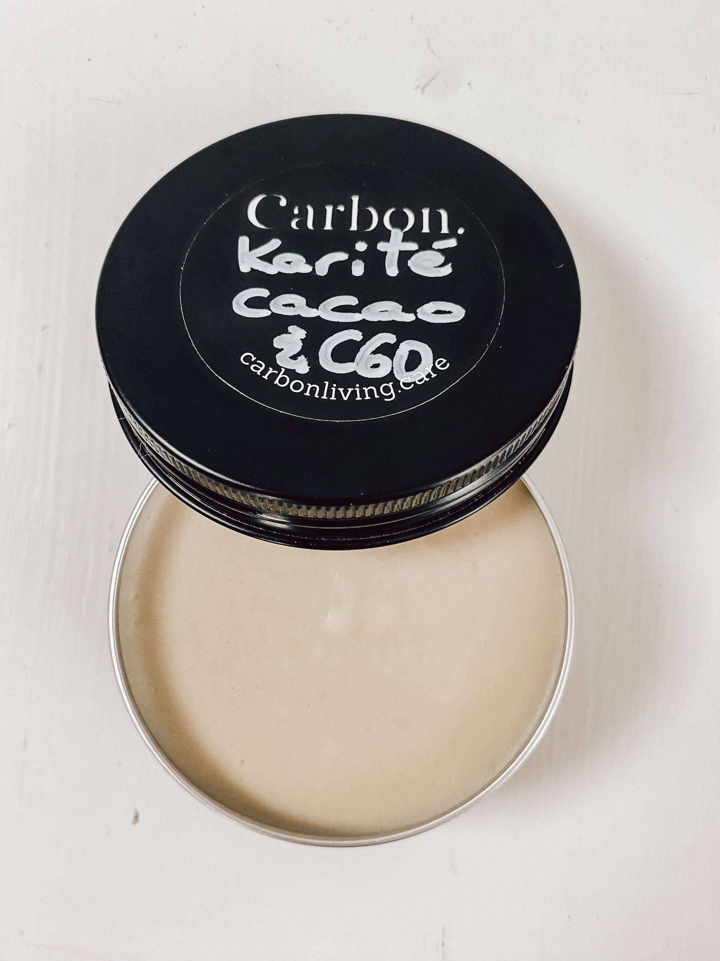 Beurre fouetté de karité, cacao et C60 Carbon Living