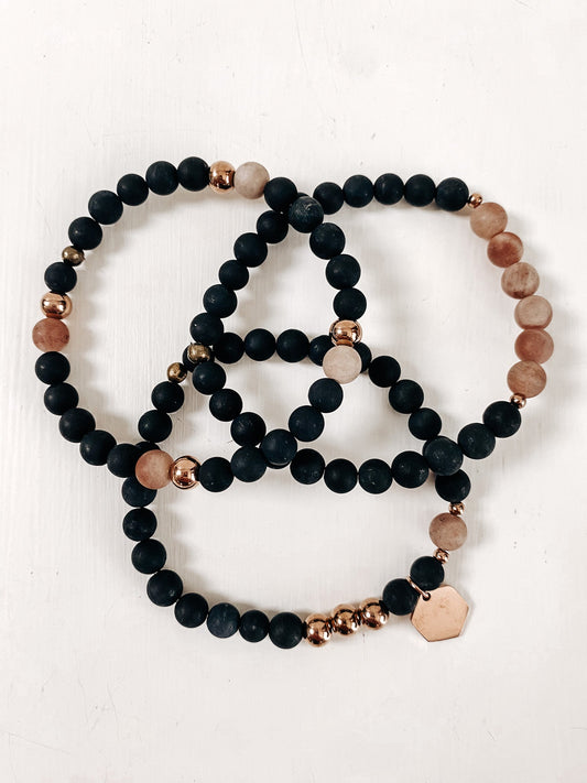 OYO - CORPS (Trio de bracelets) Carbon Living