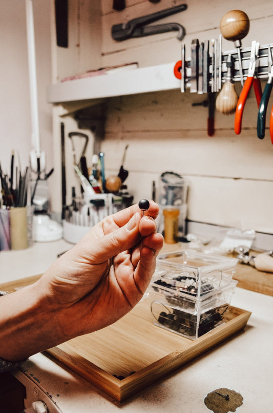 Boucles d'oreilles - Perles C60 Carbon Living