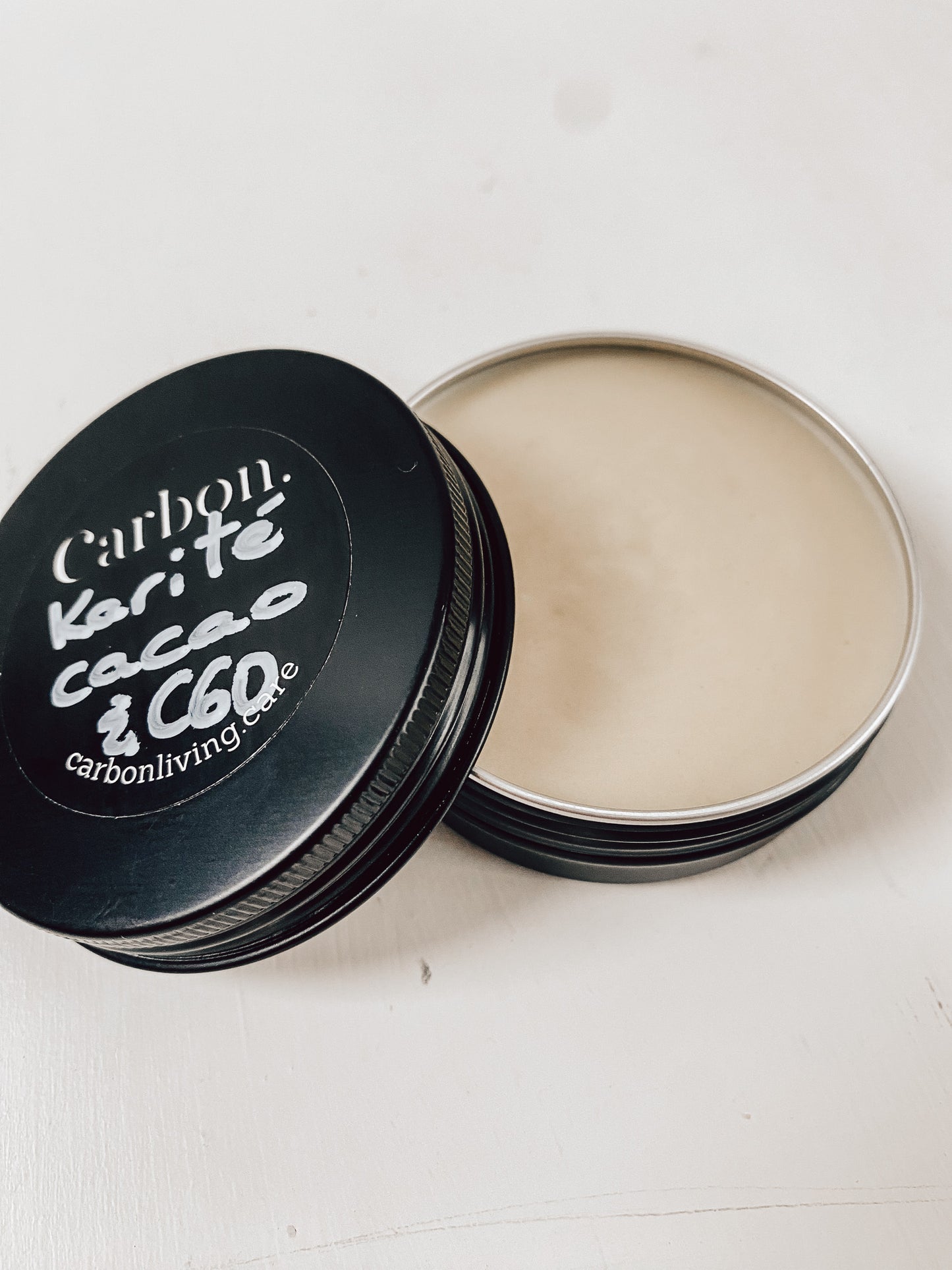 Whipped shea butter, cocoa & C60